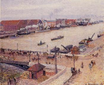 Camille Pissarro : The Seine in Flood, Rouen